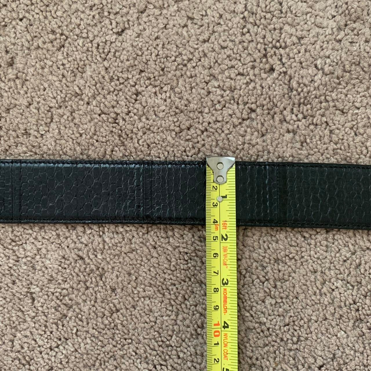 Authentic Dolce & Gabbana first line unisex black snakeskin leather belt