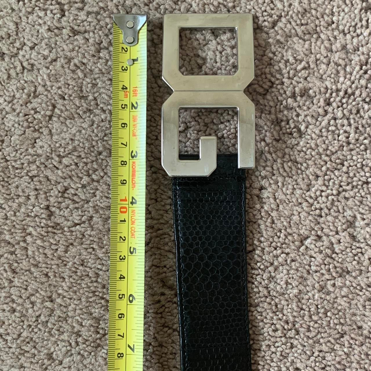 Authentic Dolce & Gabbana first line unisex black snakeskin leather belt