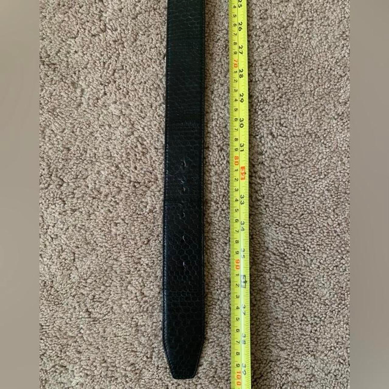 Authentic Dolce & Gabbana first line unisex black snakeskin leather belt