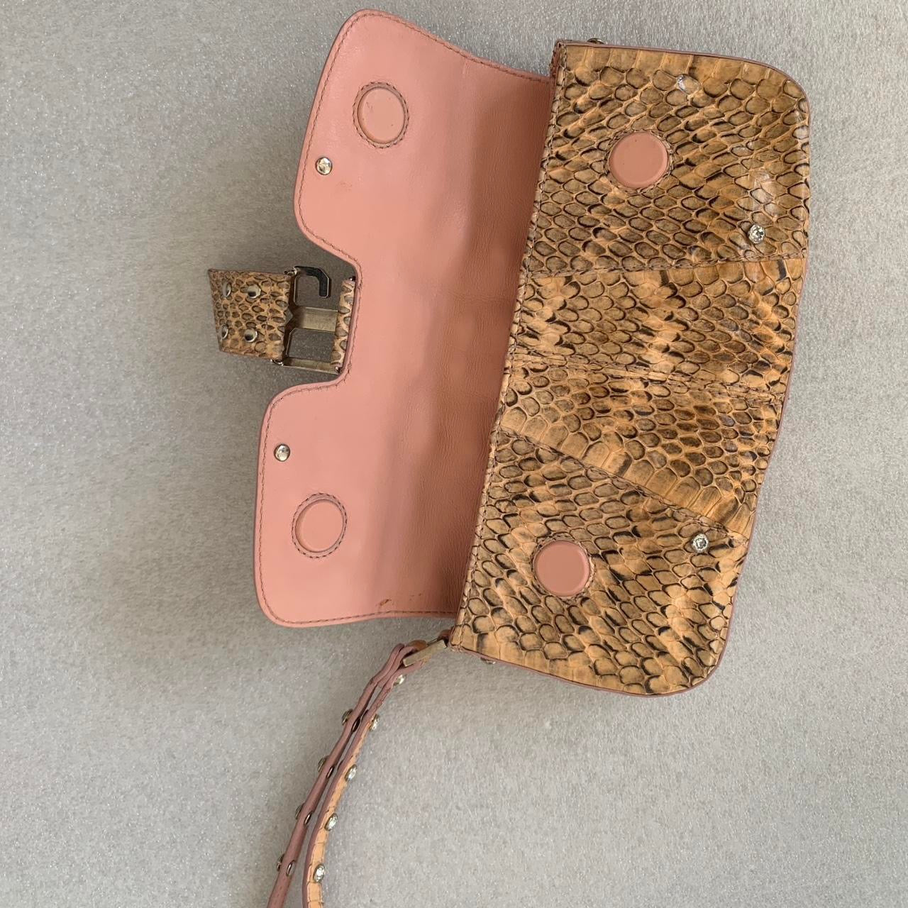 Authentic rare Dolce & Gabbana snakeskin clutch bag