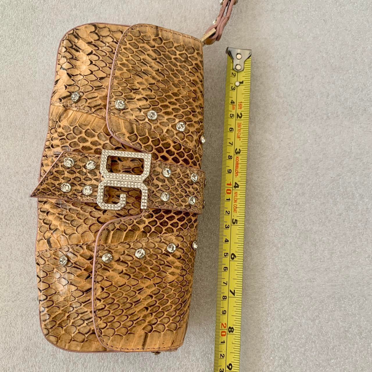 Authentic rare Dolce & Gabbana snakeskin clutch bag