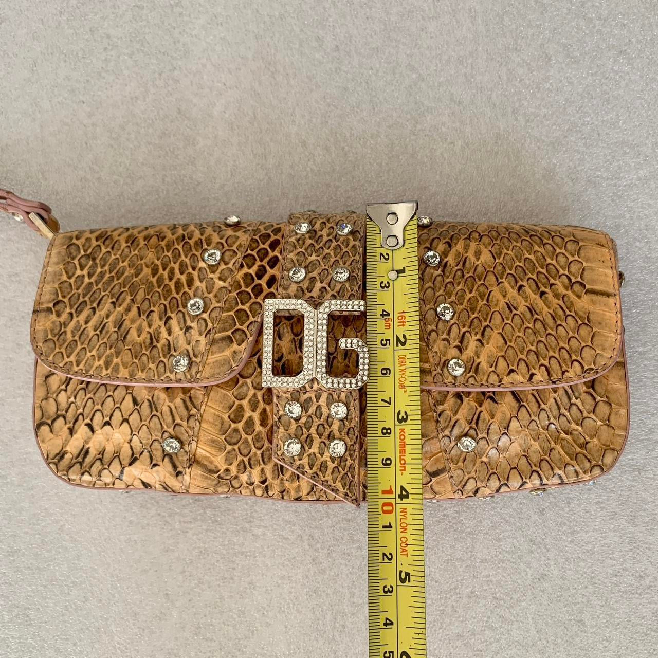 Authentic rare Dolce & Gabbana snakeskin clutch bag