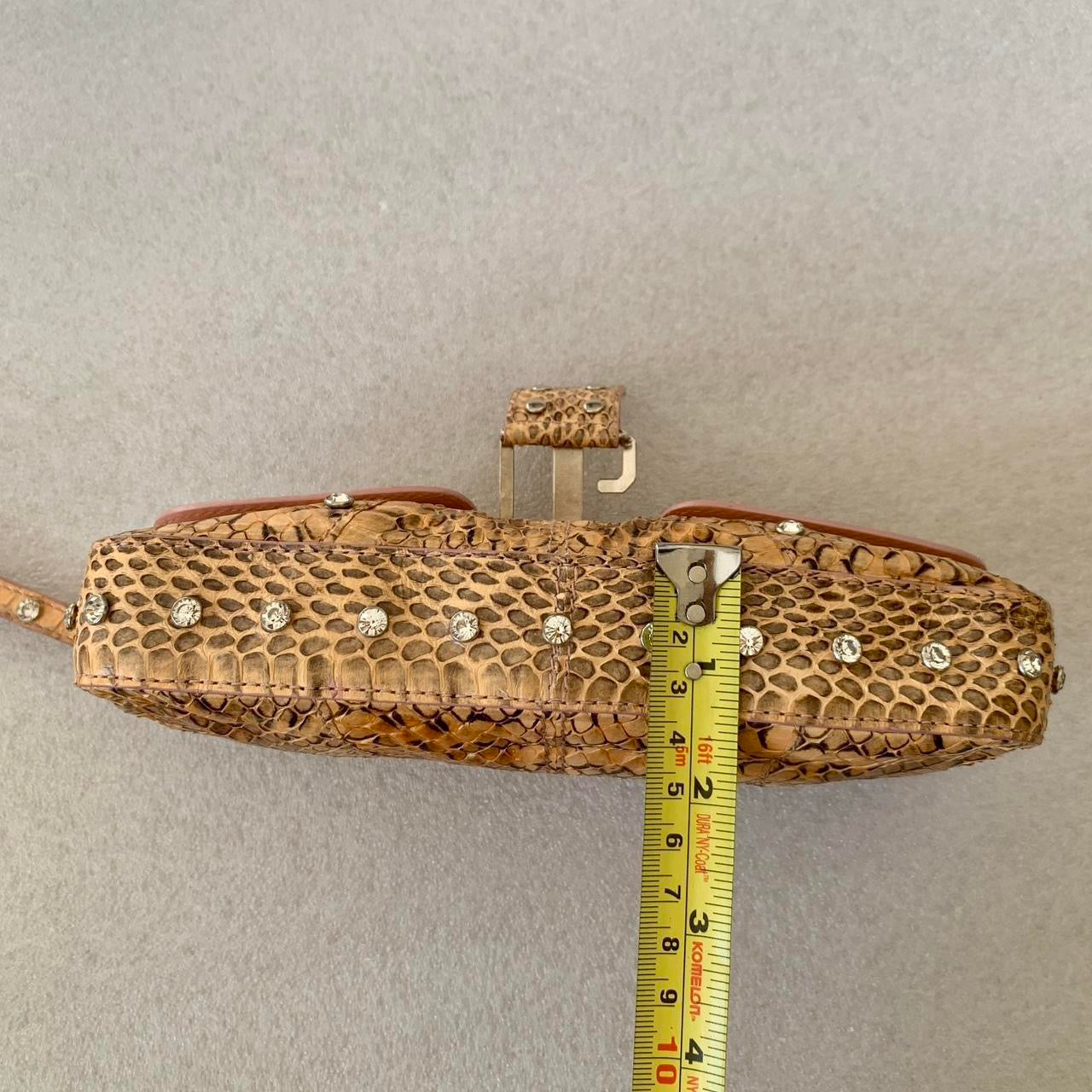 Authentic rare Dolce & Gabbana snakeskin clutch bag