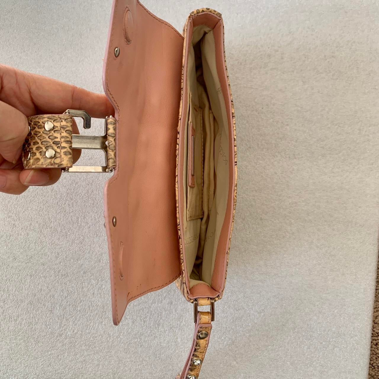 Authentic rare Dolce & Gabbana snakeskin clutch bag