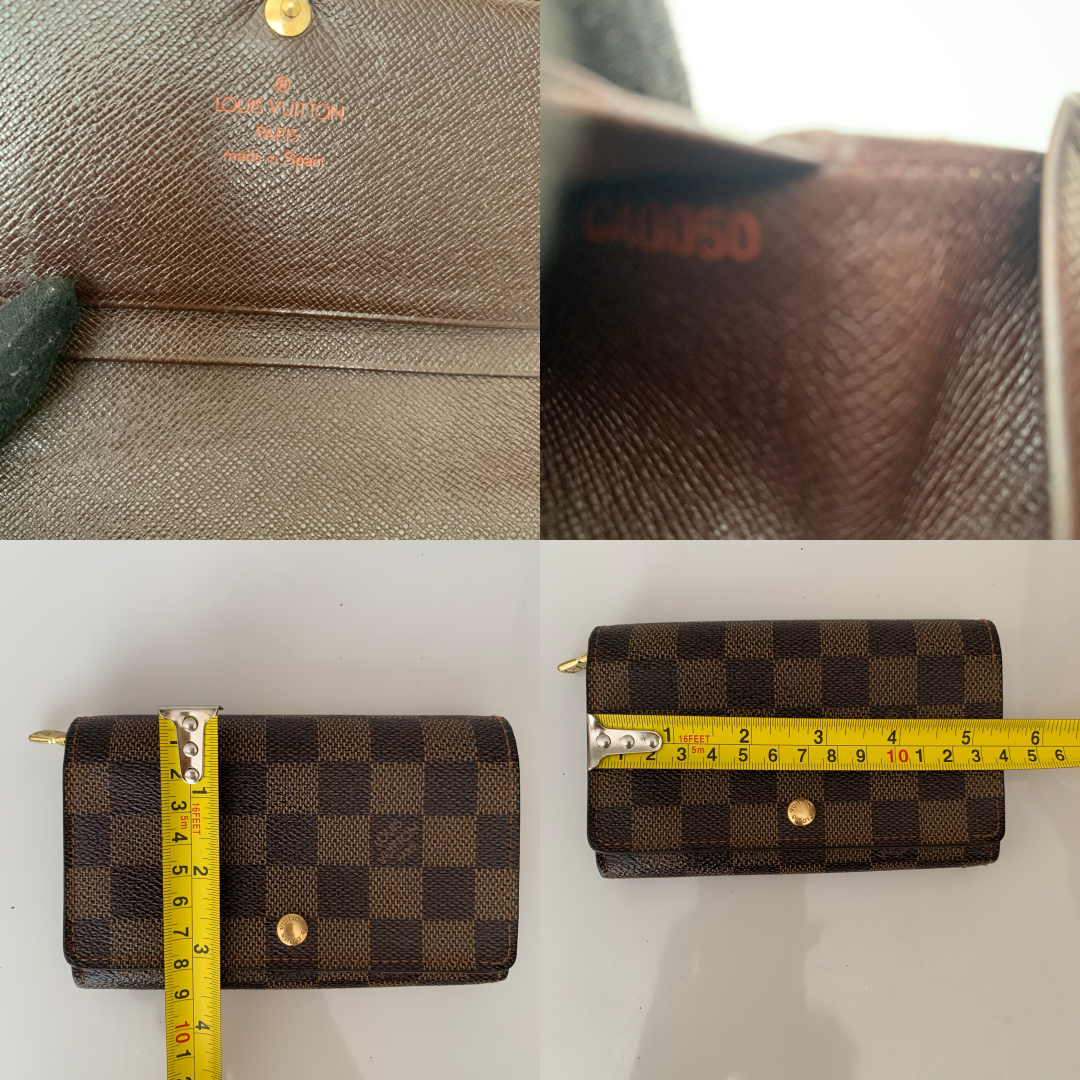 Louis Vuitton damier compact Wallet ca0050 authentic with COA