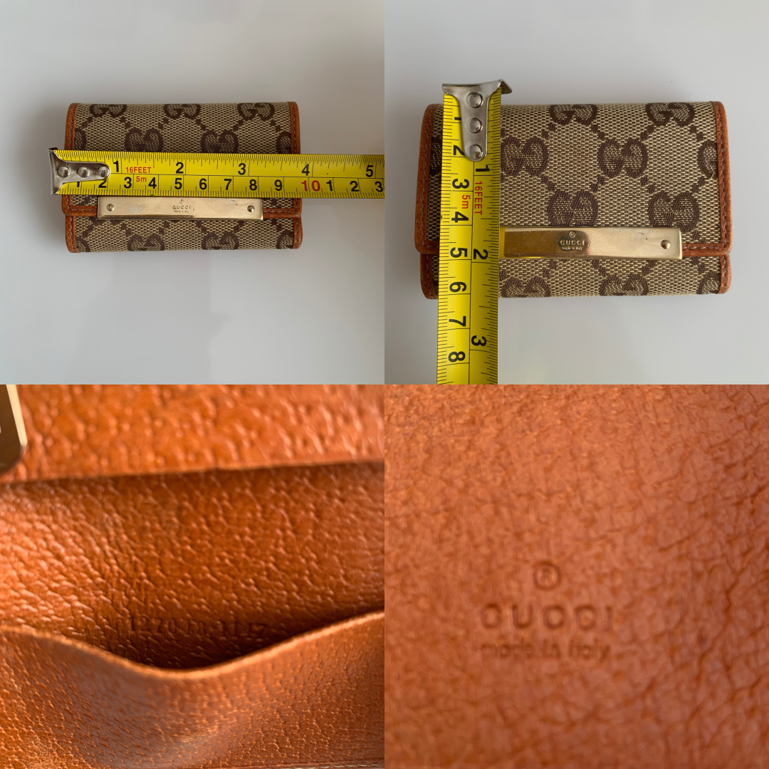 Gucci monogram 6 ring Key holder unisexAuthentic with COA