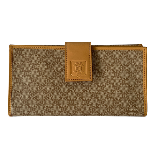 Celine vintage women’s macadam long Wallet authentic with COA