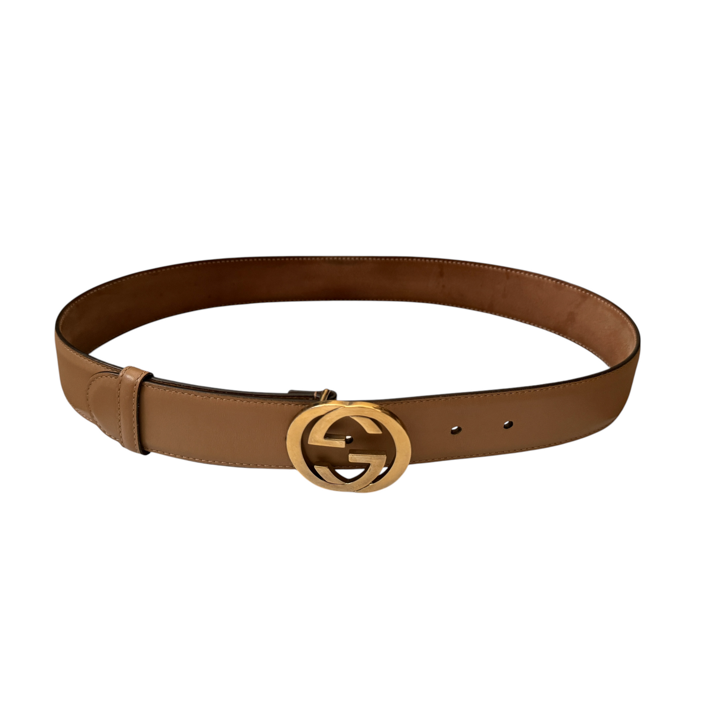 Gucci beige leather Belt authentic with COA size 80cm 32 inch