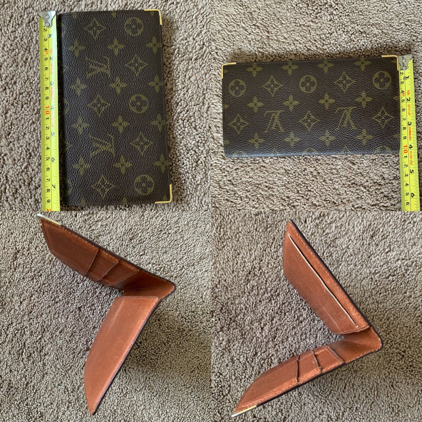 LV1054 Louis Vuitton men's monogram card holder wallet