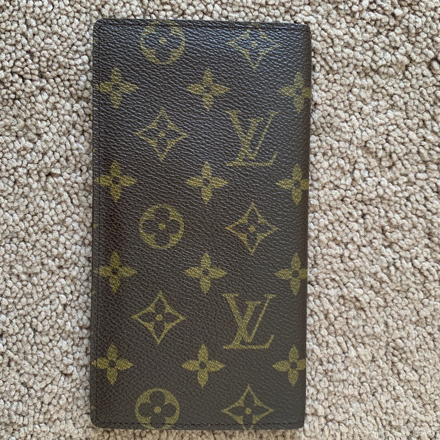 LV1040 Louis Vuitton men's monogram long card holder wallet