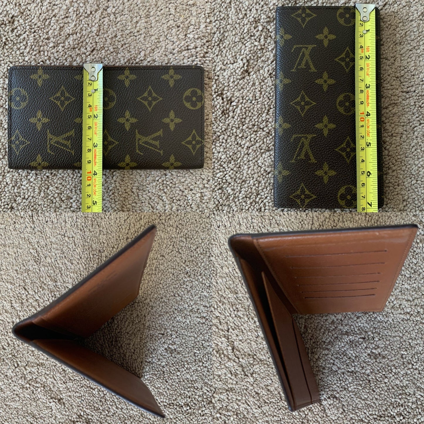 LV1040 Louis Vuitton men's monogram long card holder wallet