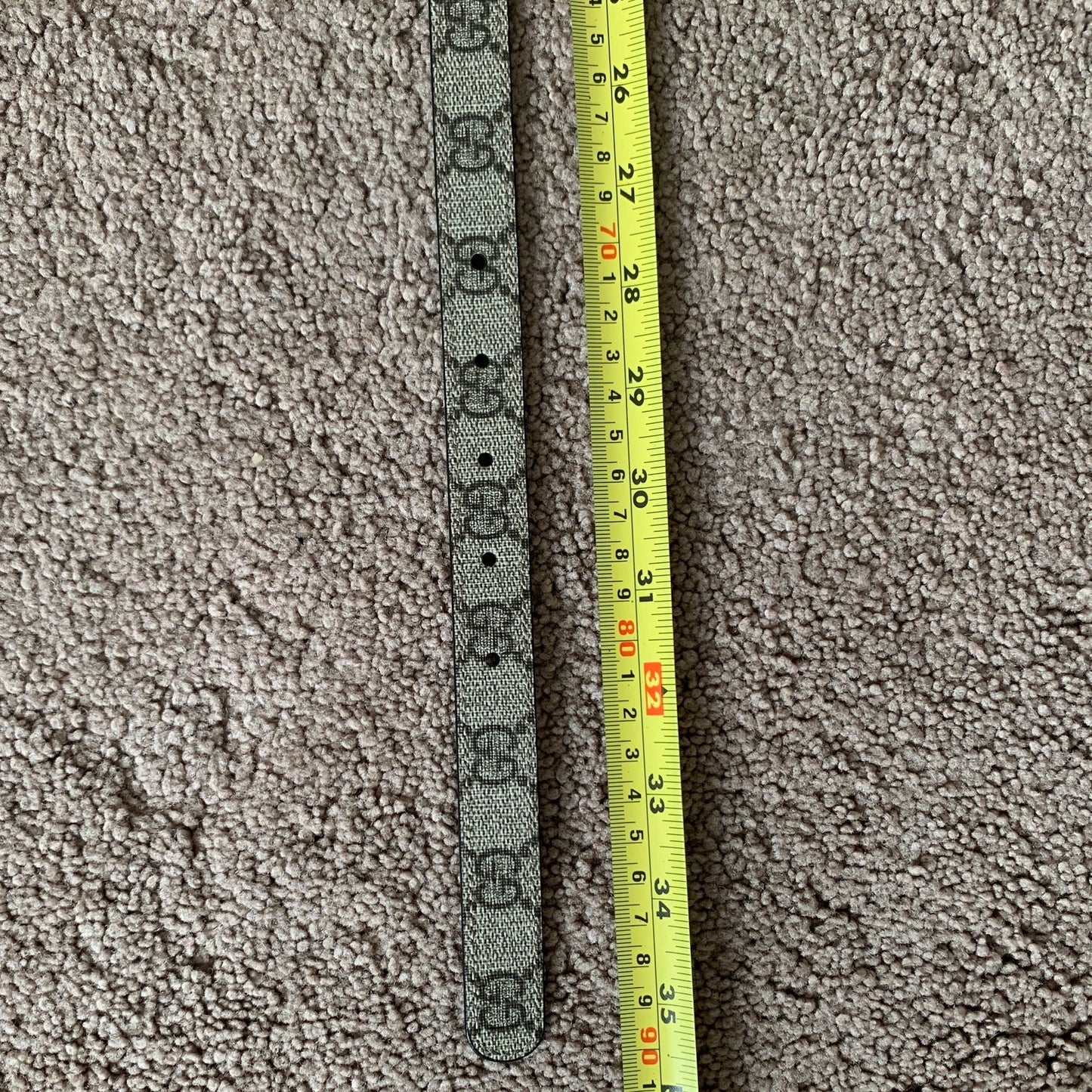 G1028 Gucci women's GG marmont reversible double side belt size 32 inches