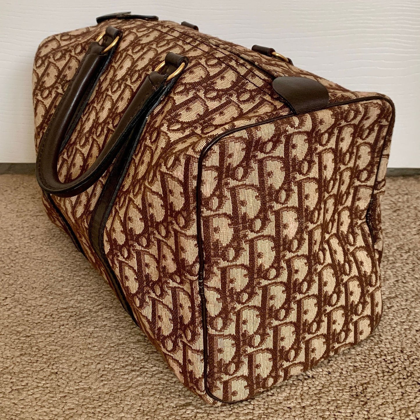 D1008 Christian Dior trotter bowling bag