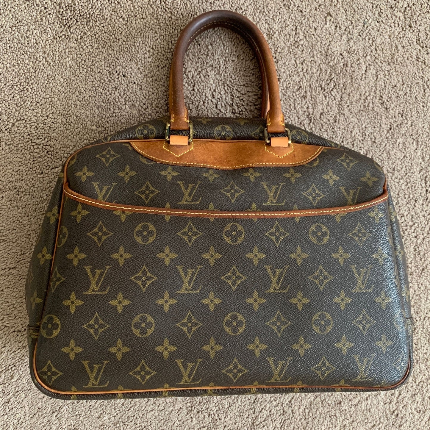 LV1025 Louis Vuitton unisex Deauville monogram handbag