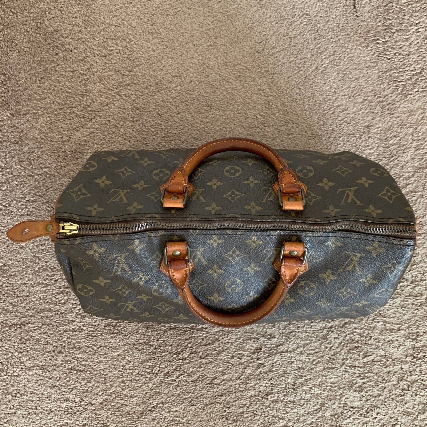 LV1028 Louis Vuitton speedy 35 women's monogram handbag