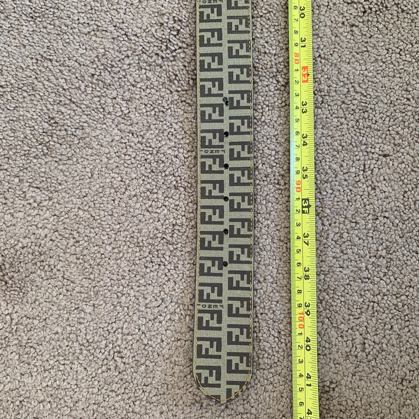 F1038 Fendi unisex reversibile monogram belt size 95 cm 38 inch