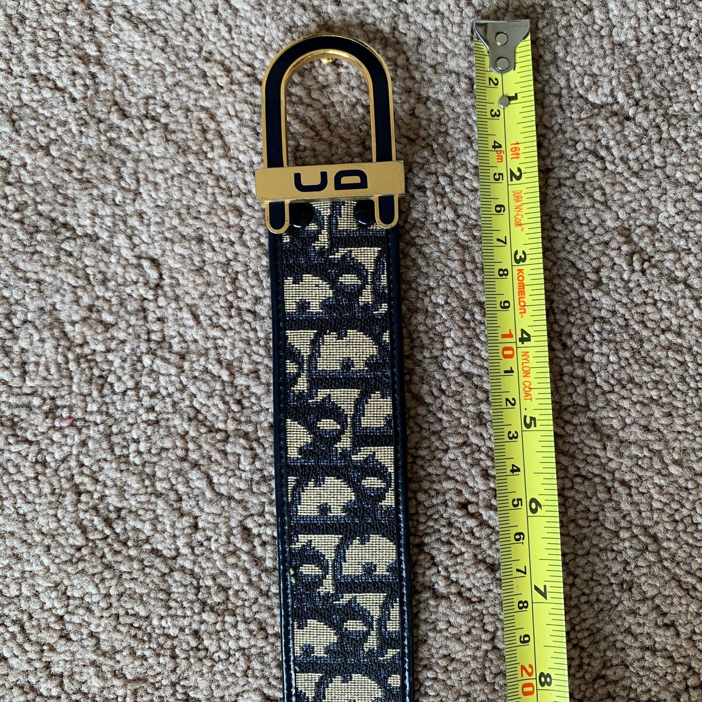 Authentic Christian Dior Women's Vintage 70 cm Blue Trotter Belt