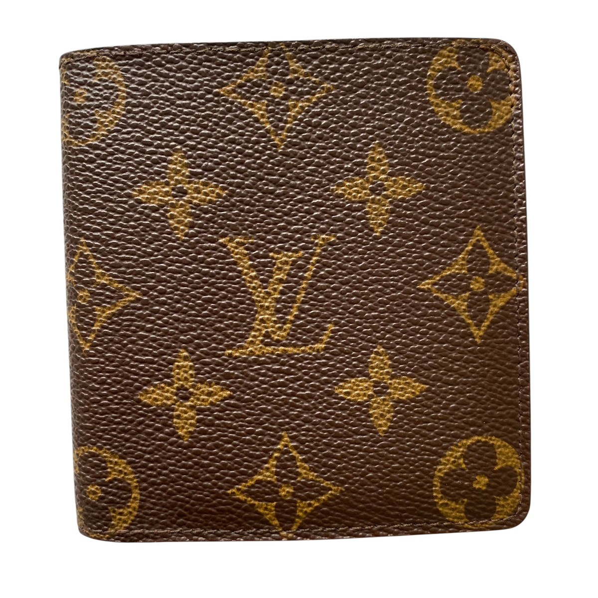Louis Vuitton monogram men’s bifold wallet 881AN Authentic with COA 3.9x3.7
